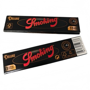 Smoking Deluxe Rolling Papers <b>King</b> <b>Size</b> 33 <b>Sheets</b> Natural Plant Fiber Slow Burning Organic Smoking Rolling Paper - Product Image 5
