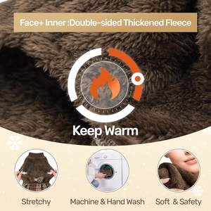 Suéter de Invierno para Mascotas, Color Rosa Marrón, 100% Algodón, Lujoso y Bonito, Disfraz para Perros - Product Image 3