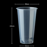 Gobelet à bulles en plastique à paroi simple imprimé sur mesure, diamètre 90 mm