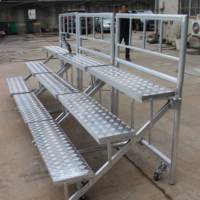 Scène de chorale pliable en aluminium à faible MOQ, estrade pliable en aluminium pour sièges de tribune de stade optimisés