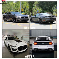 Fabrication en nouvel état pour Ford Mustang GT500 15-17 accessoires Kit de carrosserie complet avec capot de calandre de pare-chocs avant arrière