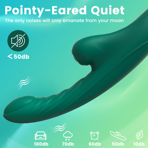 Vibrador de Punto <span class=keywords><strong>G</strong></span> <span class=keywords><strong>Pro</strong></span>, Doble Placer, Estimulación Vaginal y del Clítoris, Vibrador Conejo con 10 Modos de Vibración y Calefacción - Product Image 4
