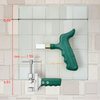 Pince à carrelage ouverte de qualité industrielle, coupe-verre diamanté de haute précision, outils de coupe manuels pour la construction