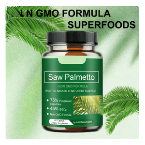 OEM特価販売 ソウパルメット 500mg ホルモン関節前立腺健康ハーブ ソウパルメット パンプキンシードエキス 60カプセル 30日分 - Product Image 2