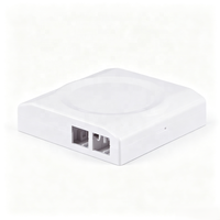 Boîtier terminal fibre optique FTTH 86 Type 2 ports, montage mural ou sur table, plaque frontale Roseta Optica pour adaptateur LC SC, câblage optique intérieur