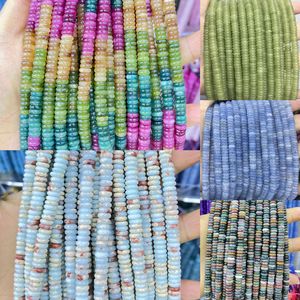 Perles d'espacement en pierre naturelle Abacus 2*6mm, 160 pièces/brin, perles lâches pour la fabrication d'accessoires de bijoux DIY - Product Image 2