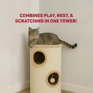 Tour griffoir multi-niveaux en sisal personnalisable pour chats de grande taille – Vente en gros pour animaleries - Product Image 6
