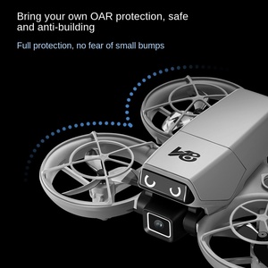 Drone V86 en gros avec positionnement par flux optique, évitement intelligent des obstacles, servo-commande et télécommande pliable - Product Image 4