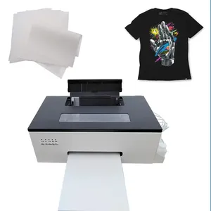 Pequena tinta branca tipo hot stamping impressora Vestuário T-shirt máquina de impressão logotipo máscara digital DTF impressão máquina