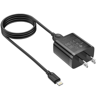 BOROFONE BA52 Gamble Chargeur à port unique Ensemble de câbles USB pour iPhone (prise US)