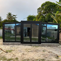 Maison conteneur préfabriquée extensible de haute qualité résistante aux charges de neige, 30 pieds 40 pieds, pour climat froid, 4 chambres