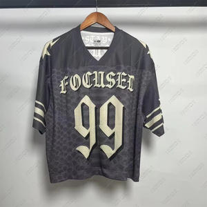 Camiseta deportiva de malla absorbente de sudor de calidad superior personalizada de fabricante para hombres, mujeres y niños, ajuste de gran tamaño - Product Image 3