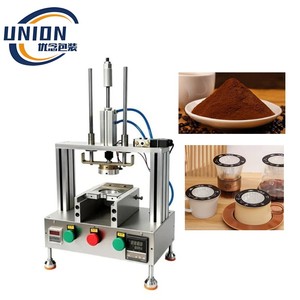 Máquina <span class=keywords><strong>de</strong></span> llenado y sellado <span class=keywords><strong>de</strong></span> café en polvo tipo OVNI, manual/semiautomática, <span class=keywords><strong>para</strong></span> café agrio, con orejas colgantes <span class=keywords><strong>de</strong></span> papel - Product Image 1