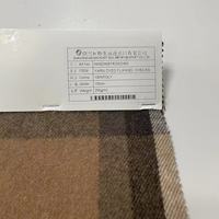 Chine Textile mode motif à carreaux en gros tissé Polyester laine Tweed tissu pour manteau d'hiver