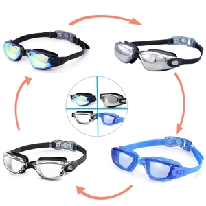 Wholesale 0-180 Degree Myopia <strong>Goggles</strong> <strong>Swimming</strong> <strong>Goggles</strong> With Plated Lenses Transparent Silicone Gasket For Girls - Product Image 5