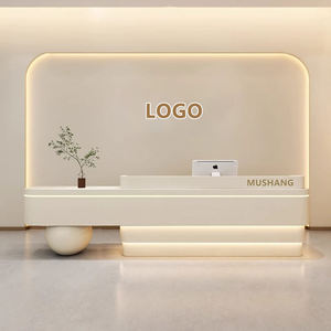 Mesa de oficina LUX, mostrador de recepción de lujo, mostrador de recepción moderno para salón de belleza - Product Image 2