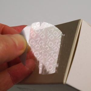 사용자 정의 보안 인감 스티커 홀로그램 인감 스티커 보안 밀봉 테이프 변조 - Product Image 3