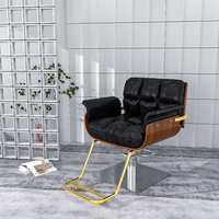 Chaise de barbier moderne en cuir synthétique inclinable ergonomique de luxe Offre Spéciale pour les salons de beauté et les salons de coiffure