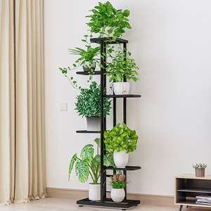 Solno Home Balcony Multi Layer Iron Flower <b>Pot</b> Rack White 7 Tier Indoor Outdoor Living Room <b>Plant</b> Stand - Product Image 2