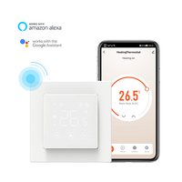 Termostato WIFI con marco de placa de pared con protección de sensor externo