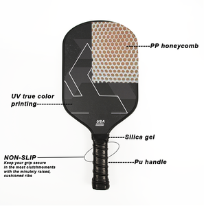 Paleta Pickleball de fibra de carbono deportiva profesional de logotipo/color/tamaño personalizado - Product Image 4