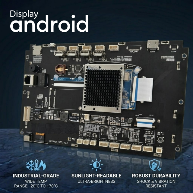For High-performance 10.1 Inch Wi-Fi Enabled 1280*800 Android Board LCD Display Touch Screen 300 Nit Brightness Low Power