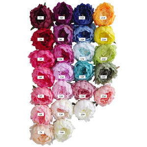 Hesper Vente en gros de grandes têtes de fleurs artificielles en soie, fausses marguerites, hortensias, pivoines, pour décoration de mariage, de remise de diplôme et de fête des mères - Product Image 2