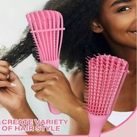 Brosses à cheveux BLISSLIFE personnalisées avec logo, en plastique, huit rangées, pour femmes, cheveux bouclés, événements, démêlage, coiffure, brosses à cheveux, peignes à cheveux