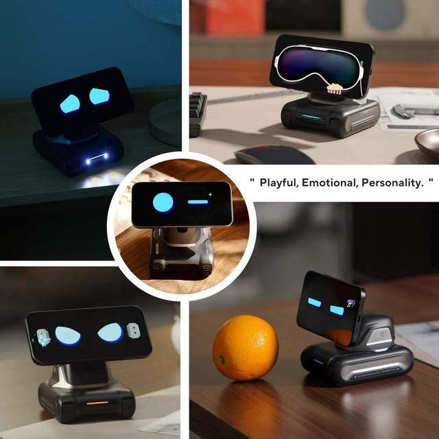 LOOI Robot AI Desktop Robot Toy Companion ChatGPT Voice Interaction Smart Robot with Screen AI Companion Emotional Interaction