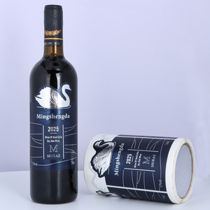 Sang Trọng Lá Vàng 3D Nổi Rượu Vang Nhãn Chai Cao Kết Cấu Giấy Lớn UV In Ấn Lá Dập Nổi Nhãn Dán Nhãn Cho Thủy Tinh - Product Image 3