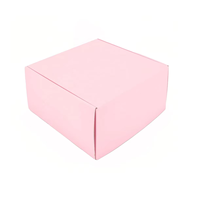 Caja de correo de papel impresa con logotipo de gama alta, personalice su propia caja, correo de ropa, cajas de cartón rosa para embalaje
