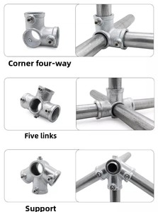 Nhà máy trực tiếp các loại khác nhau mạ kẽm gang Ống kẹp phụ kiện 3/4 inch ống Ống kẹp sửa chữa kẹp khung khác nhau - Product Image 6