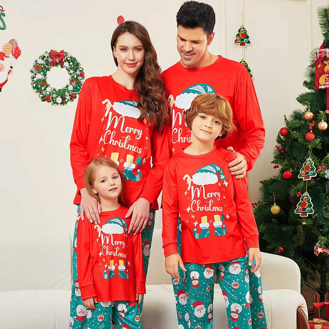 pajamas christmas leopard