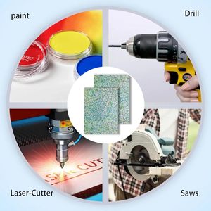 Confetti Dot <b>Green</b> <b>Glitter</b> Acrylic Sheet 8x12 Inch 1/8" Thick 3 Pcs Multi-Speckled for Craft Cutting & Engraving - Product Image 4