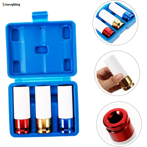 1/2&quot; Drive Impact <strong>Lug</strong> <strong>Nut</strong> <strong>Socket</strong> <strong>Set</strong> Non-Marring Thin Wall Deep <strong>Socket</strong> <strong>Set</strong> Metric CR-MO - Product Image 3