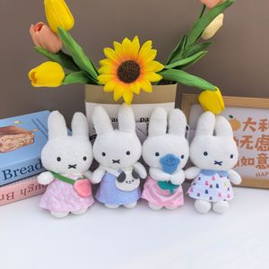 Peluche Miffyed Kawaii douce de 16 cm, porte-clés, animal en peluche, jouet en peluche de dessin animé pour machine à griffes, vente en gros en usine, personnalisable - Product Image 1