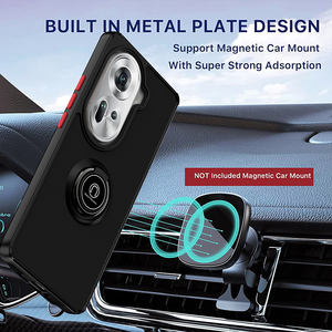 Pour <span class=keywords><strong>OPPO</strong></span> RENO11 version étrangère 6 5G 8T 10 porte-anneau <span class=keywords><strong>Coque</strong></span> arrière avec anneau magnétique TPU PC Anti-chute <span class=keywords><strong>coque</strong></span> de téléphone en gros - Product Image 6