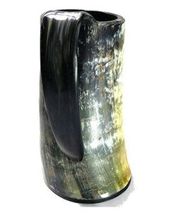 Comprar taza de cuerno de búfalo |   Jarra de Cuerno Natural Hecha a Mano con Asa Esculpida y Atractivo Rústico de Estilo Tradicional - Product Image 3