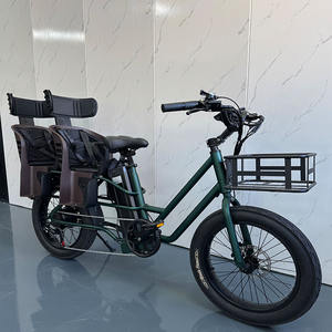 Vélo électrique familial bon marché Vélo <span class=keywords><strong>cargo</strong></span> électrique long thaïlandais Cadre en acier 48V500W Vélo électrique deux-roues - Product Image 1
