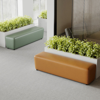 Ensemble de bancs de canapé en cuir minimaliste moderne sièges convertibles multifonctionnels pour l'hôpital et le salon