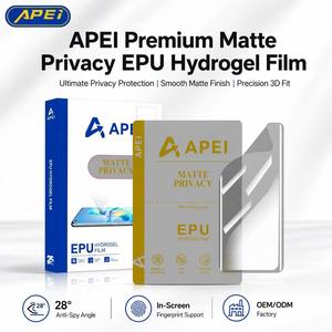 Protection d'écran en TPU hydrogel HD transparente/mate/anti-espion pour téléphone portable, film hydrogel EPU haute transparence, vente en gros d'usine - Product Image 1