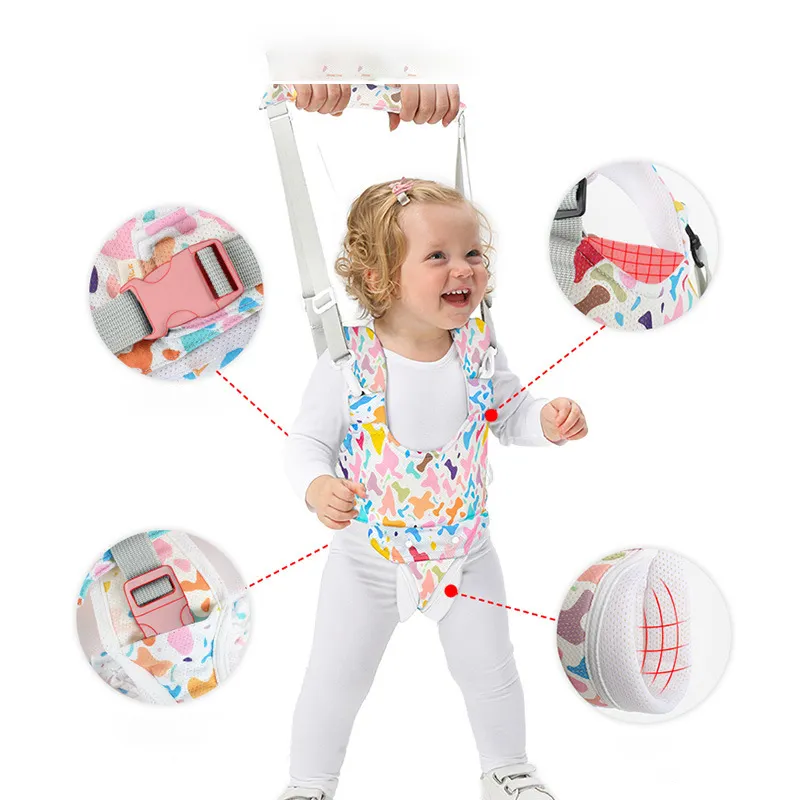 Baby Walker Anti-drop Protection Helper Baby Toddler Belt Walking Assistant con cappello vivavoce zaino guinzagli