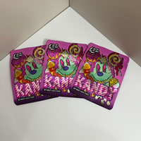 Sachet Mylar Découpé sur Mesure de Qualité Alimentaire 3,5g, Anti-Odeur, Refermable avec Fermeture Éclair, Pochette Personnalisée en Feuille d'Aluminium pour Bonbons et Snacks