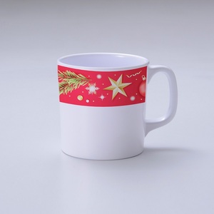 Reusable <strong>Travel</strong> Camping Tea Water 11oz 330ml Customizad <strong>Personalised</strong> Melamine Coffee <strong>Cup</strong> with Handle - Product Image 4
