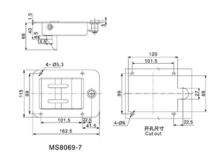 MS8069-7 xe buý<span class=keywords><strong>t</strong></span> xe <span class=keywords><strong>t</strong></span>ải trở lại cửa hoặc máy phá<span class=keywords><strong>t</strong></span> điện gấp <span class=keywords><strong>t</strong></span> xử lý khóa chố<span class=keywords><strong>t</strong></span> - Product Image 2