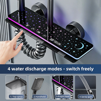 Meilleure vente en stock : Ensemble de douche thermostatique à touches piano, 4 modes, 4 sorties, jet doux, chromé – Le favori d'Europe et d'Amérique
