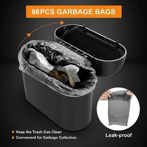 Portable Hanging Mini <b>Car</b> Trash Can Wastebasket With Lid for <b>Car</b> Office Home Auto Storage Bin Accessories - Product Image 4