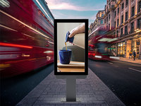 Affichage numérique extérieur IP65 étanche, cadre en aluminium, écran LCD pour comptoir