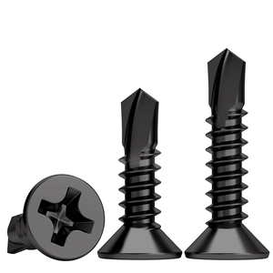 Ngói thép màu tự khoan Vít Đầu Phẳng vít đen 410 thép không gỉ Phillips chìm đầu vít tự khai thác - Product Image 2