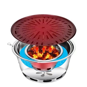 Charbon de bois coréen grand <span class=keywords><strong>barbecue</strong></span> commercial grill de <span class=keywords><strong>barbecue</strong></span> en acier inoxydable sans fumée pour la famille - Product Image 4
